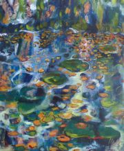 Am Teich, Acryl 2019